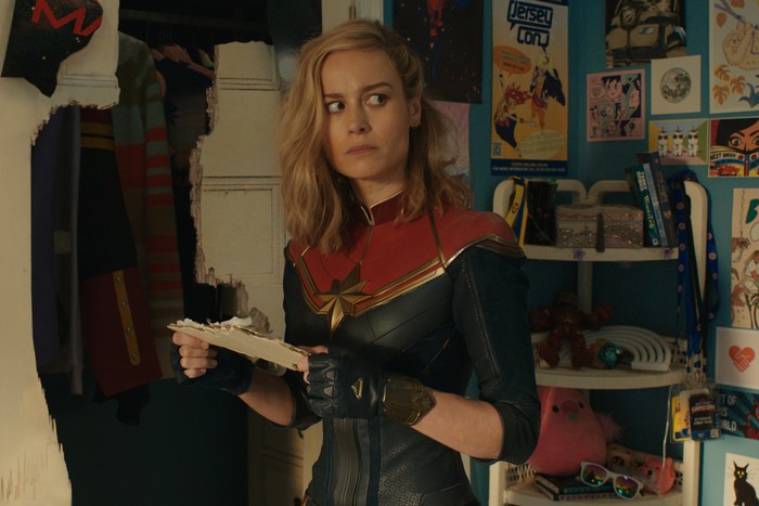 Brie Larsen as Captain Marvel in The Marvels