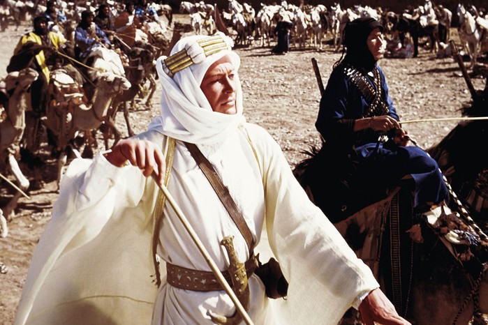 Peter O'Toole and Omar Sharif in Lawrence of Arabia