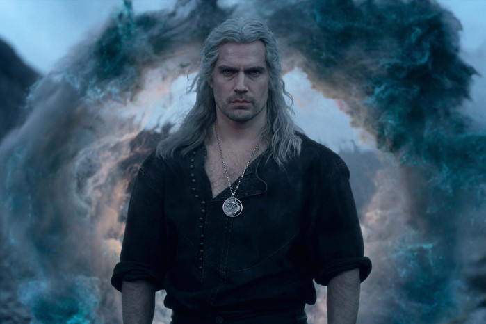 Henry Cavill stars in The Witcher season 3 as Geralt, looking serious